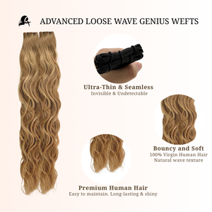 Genius Wefts Loose natural wave 60grams 18inches T9-P9/24