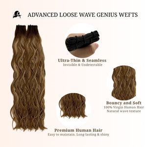 Genius Wefts Loose natural wave 60grams 18inches T3-P4/16