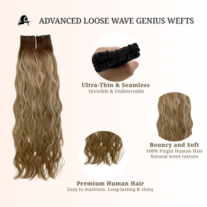 Genius Wefts Loose natural wave 60grams 22inch T4-P9/18/60