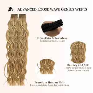 Genius Wefts Loose natural wave 60grams 18inches T9-P9/22/60