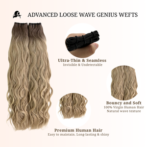 Genius Wefts Loose natural wave 60grams 18inches T8N-P18/60A