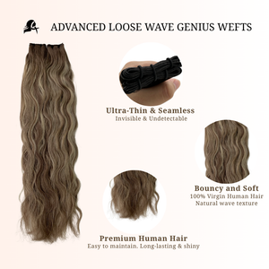 Genius Wefts Loose natural wave 60grams 22inch T8N-P8N/60