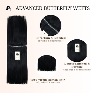 Butterfly weft 120grams 18inches #1
